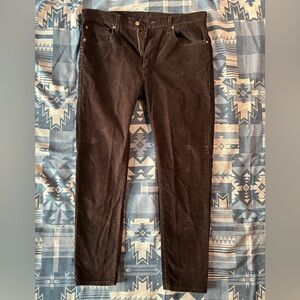 Levi's Men's 512 Corduroy Pants - Size 36x32 - Color Black - Good Condition